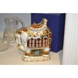 A Royal Crown Derby Paperweight, Large Elephant, boxed,