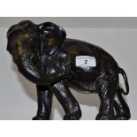 Continental School (early 20th century), a cold - painted spelter model of an elephant,