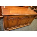 A 20th century stained blanket box