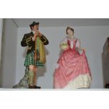 A Royal Doulton figure, Miss Kay, HN3659;  another, The Laird,