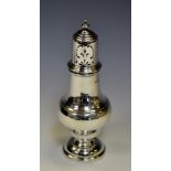 A silver sugar caster ,