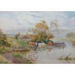 Sidney Watts Rest and Water signed, watercolour,
