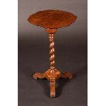 A William and Mary tripod candle stand,