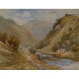 Harold Gresley (1892 - 1967) The Old Bridge Monsal Dale signed, dated 1940, watercolour,