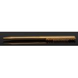 An S T DuPont 18ct gold diamond, emerald, ruby and sapphire encrusted ball point pen,