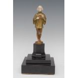 Johann Philipp Ferdinand Preiss (1883 - 1943), a gilt and cold painted chryselephantine bronze,