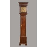 A good Provincial George II oak longcase clock, 25.