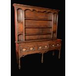 An '18th century' oak dresser,