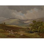 George Cooper (early 20th century) Malverns from Castle Morton Common signed, titled to verso,