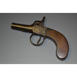A 19th century percussion pocket pistol, 3.