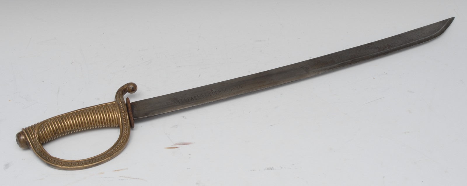 A 19th century Spanish boarding sword, 50.