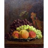 Eleanor Stuart Wood (bn. 1876) Still Life of Fruit and Vine signed, dated 1894, oil on canvas, 44.