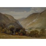 Harold Gresley (1892 - 1967) Dovedale From the The Izaak Walton Inn, Derbyshire signed, watercolour,