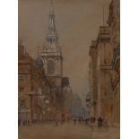 Frederick William Newton Whitehead (1853 - 1938) Cheapside, London signed, inscribed and dated 1924,