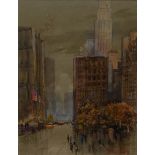 Michael Crawley Off Union Square, New York signed, titled to verso, 31.