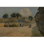 Albert Sorby Buxton (1867-1932), Northleach signed, watercolour, 17cm x 25cm,
