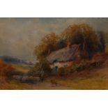 Frank Gresley (1855 - 1936) James Steven Gresley House, Sandiacre signed, watercolour,