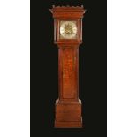 A George III oak longcase clock, 30.