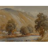 Harold Gresley (1892 - 1967) Monsal Dale signed, dated 1940, watercolour,