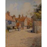 Albert Sorby Buxton (1867-1932) Walking to School signed, watercolour,