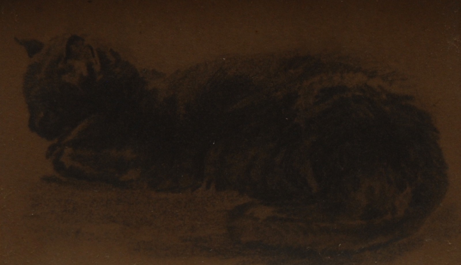 Thomas Miles Richardson Sr. (1784-1848) A set of three, Studies of Cats pencil, 4.1cm x 7.3cm and 5. - Bild 3 aus 3