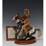 A Royal Doulton model, Indian Brave, by Margaret Davies HN2376, 39cm high, printed mark,