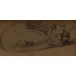 Thomas Miles Richardson Sr. (1784-1848) A set of three, Studies of Cats pencil, 4.1cm x 7.3cm and 5.