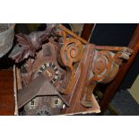 A Black Forest cuckoo clock; another;