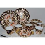 A pair of Royal Crown Derby 2451 pattern wavy edged plates;