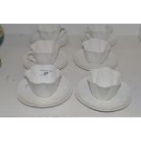 A Shelley blanc de chine part tea service