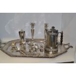 Silver and Plated Ware - a silver sugar castor, Birmingham 1967,