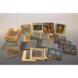 Magic Lantern Slides - Victorian coloured naval and military, including Nelson and Trafalgar,