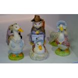 Royal Albert Beatrix Potter - various including; Jemima Puddle Duck; Mr Drake Puddleduck;