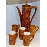 A Portmeirion Totem part coffee service,