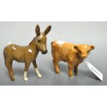 A Beswick model of an ass;