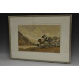 William Hall Storm, Buttermere signed, inscribed to verso, watercolour,