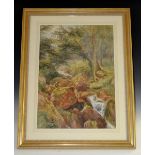 In the manner of Cuthbert Gresley (1876 - 1963) Stream Rapids unsigned, watercolour,