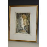 B Clerk (20th century) Afternoon Shadows signed, watercolour,