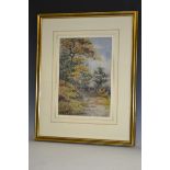 A**E**Boles (early 20th century) Eccleshall Woods signed, dated 22, watercolour, 33.