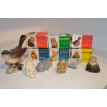 Animal Miniatures - boxed Wade Whimsies, Fox No. 10 ; Chimp No.19; Fawn No.