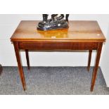 A 19th century mahogany tea table, c.