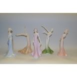 Coalport Figures - Music and Dance Adagio;