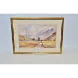 Micheal Crawley (contemporary) Great Langdale signed, watercolour, 24.5cm x 28.