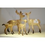 A Beswick Deer family, Stag , Hine ,