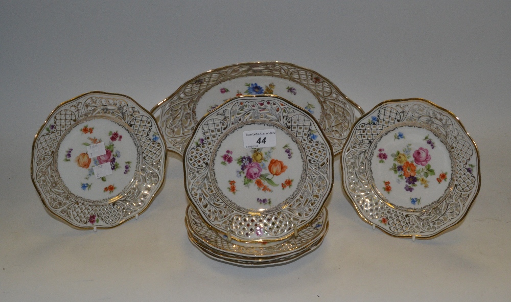 A Dresden part tea service