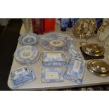 Blue and White Ceramics - a Victorian Aesthetic movement blue and white part dinner service;