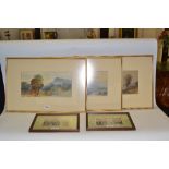 C** Penley, a 19th century English set of three watercolours,