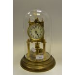 A gilt Anniversary clock,
