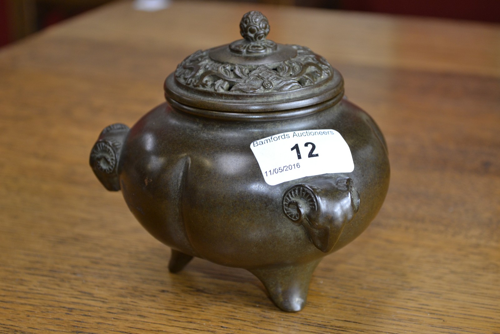 A Chinese bronzed censer