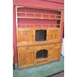 An early 20th century walnut French dresser